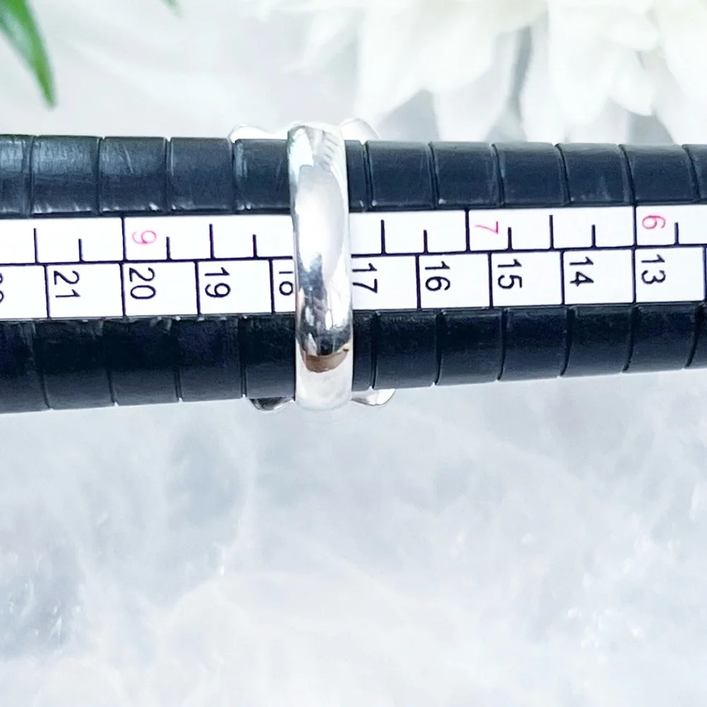 Genuine Mohave Turquoise Ring Size 8 Solid Sterling Silver 925 Native Southwest - Picture 10 of 10